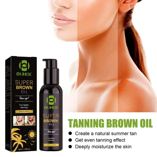 Huile de bronzage autobronzante