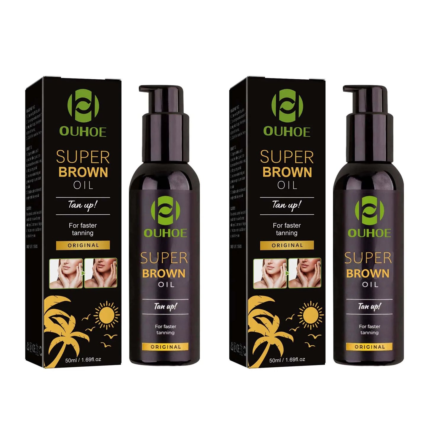 Huile de bronzage autobronzante