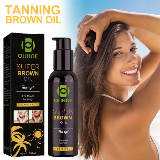Huile de bronzage autobronzante